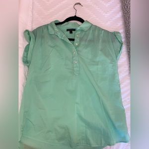 Small Teal J Crew Blouse